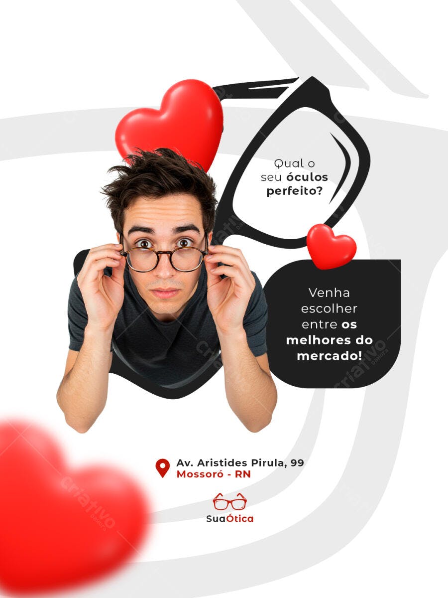 Flyer para Ótica PSD Editável