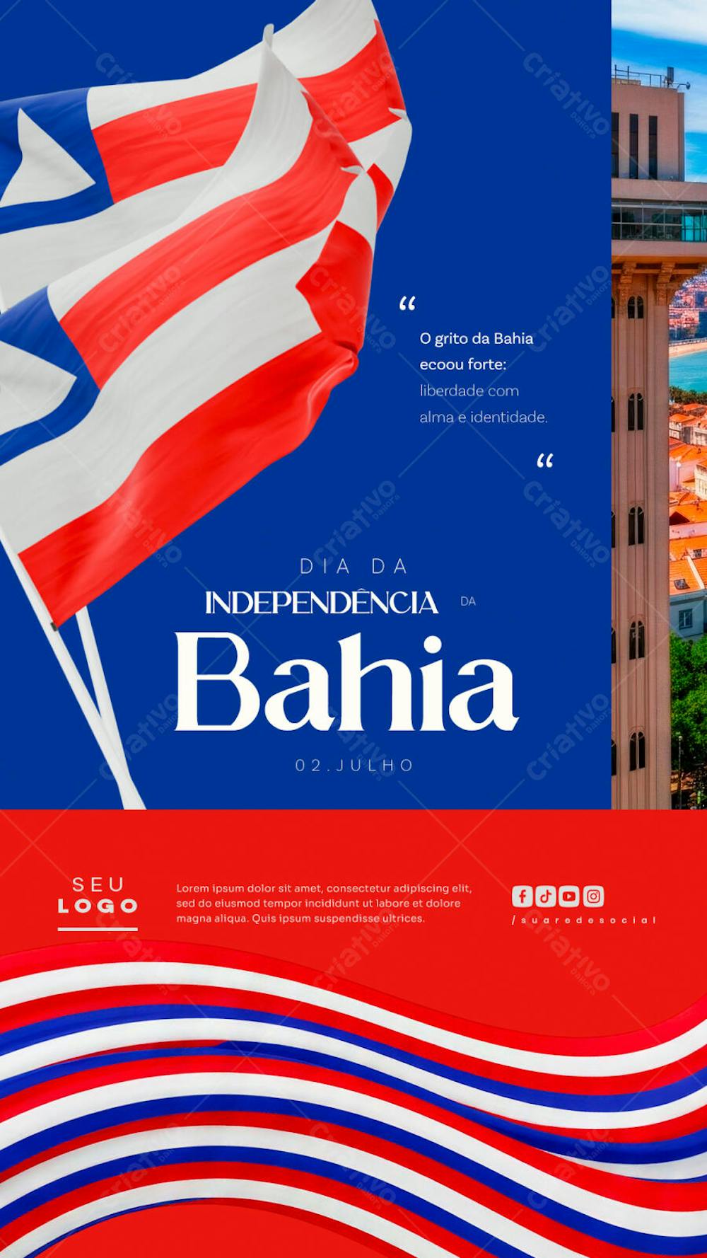Dia da IndependÊncia da Bahia 2 de julho social media story (2)