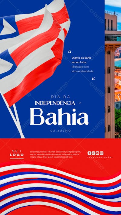 Dia da IndependÊncia da Bahia 2 de julho social media story (2)