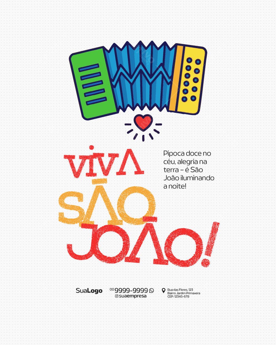 Flyer Festa de São João PSD Editável