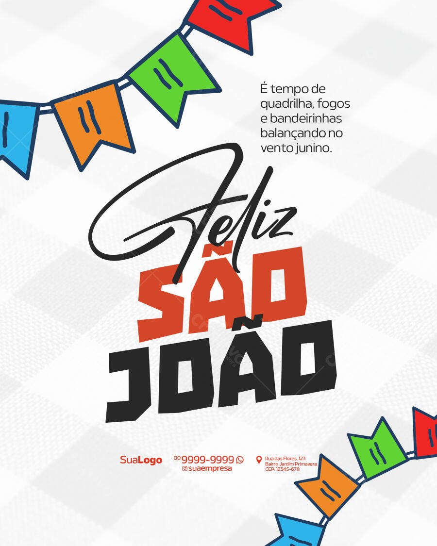 Flyer Festa Junina PSD Editável