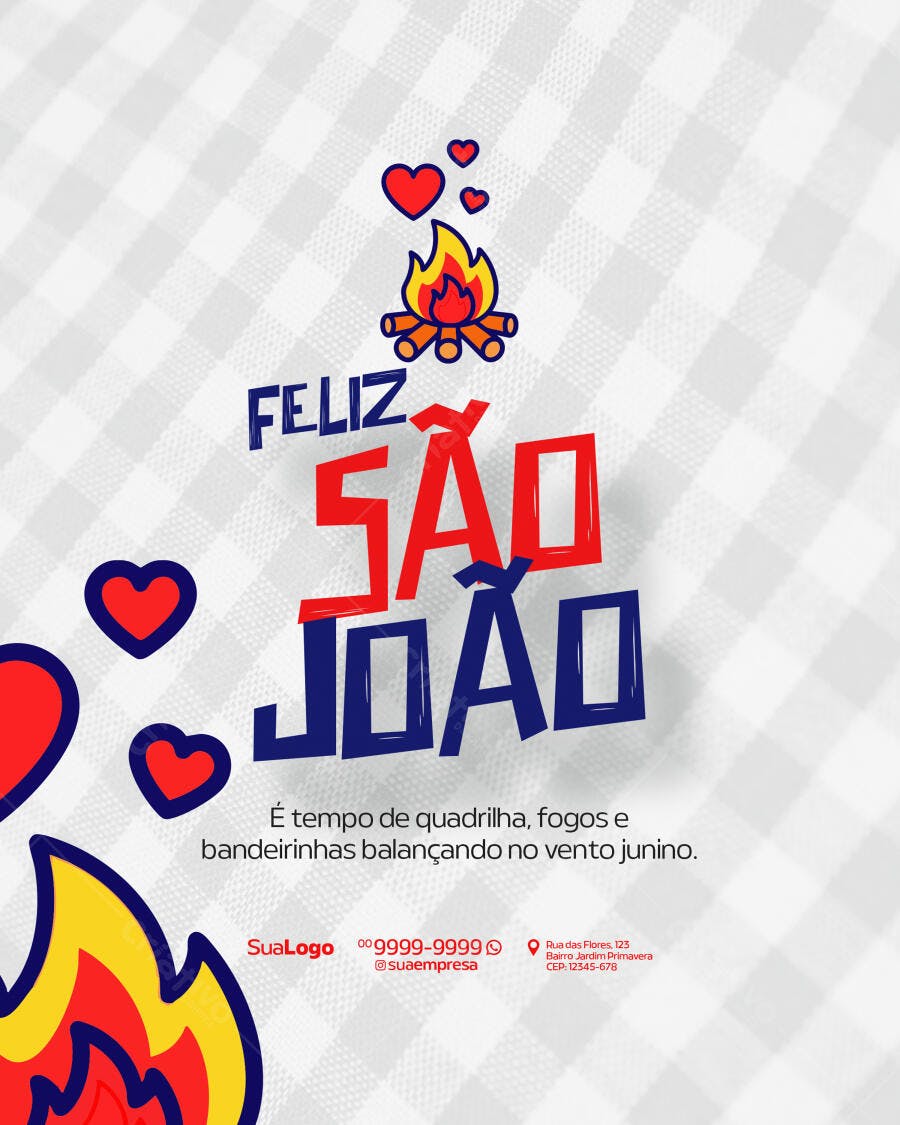 Flyer Festa Junina PSD Editável