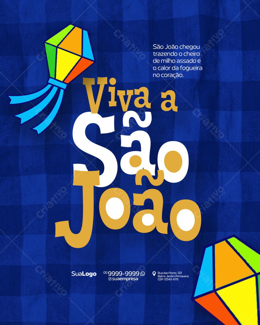Flyer Festa Junina PSD Editável