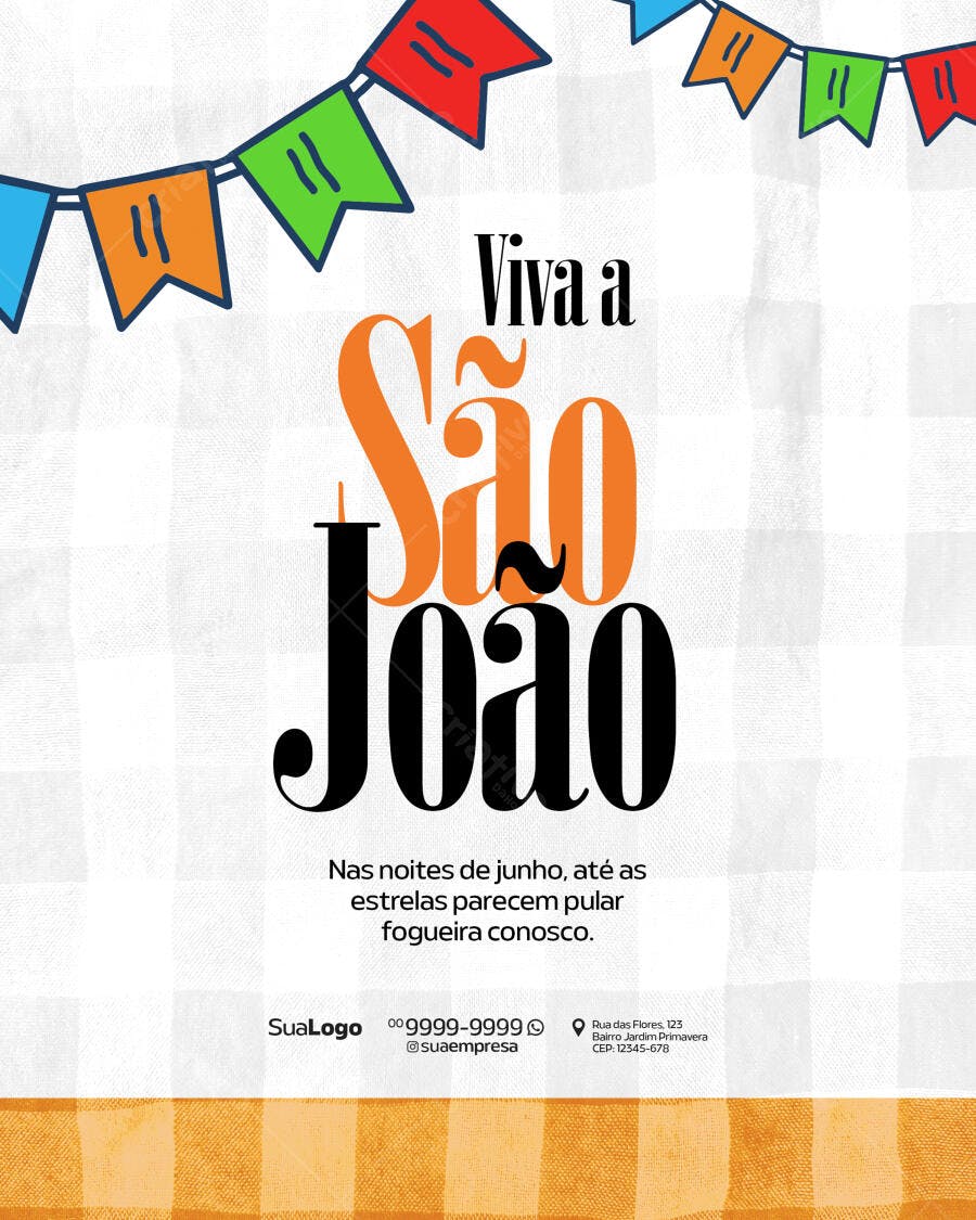 Flyer Festa Junina PSD Editável