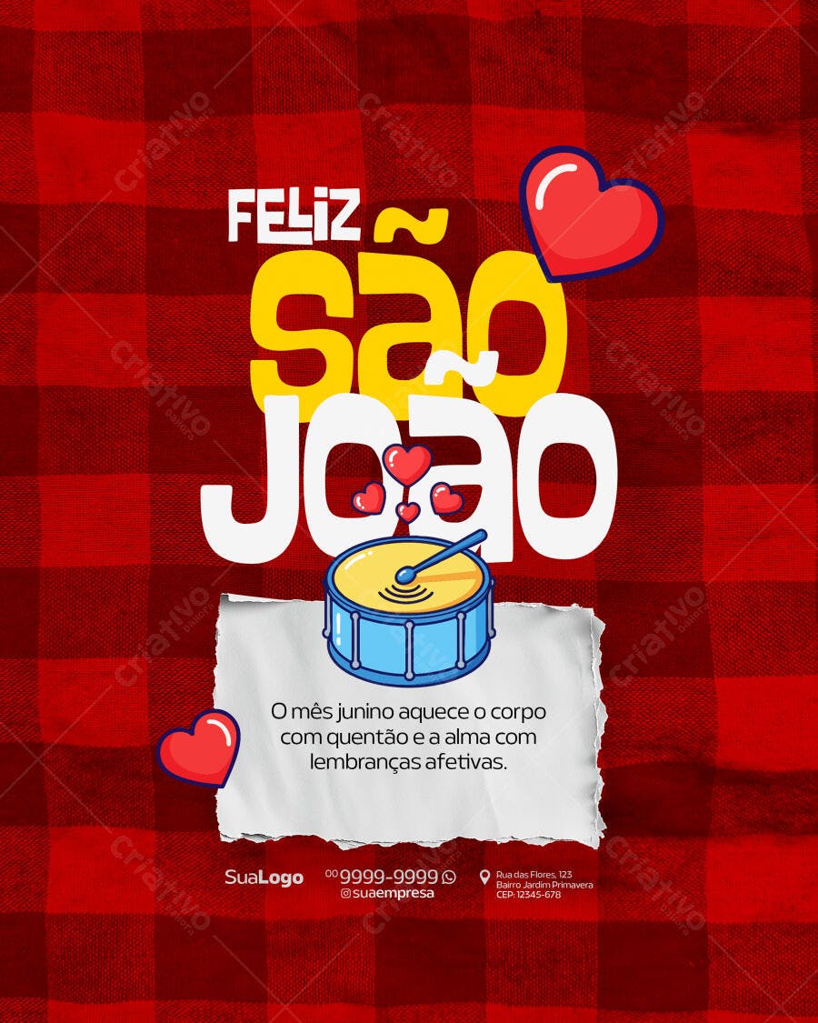 Flyer Festa Junina PSD Editável
