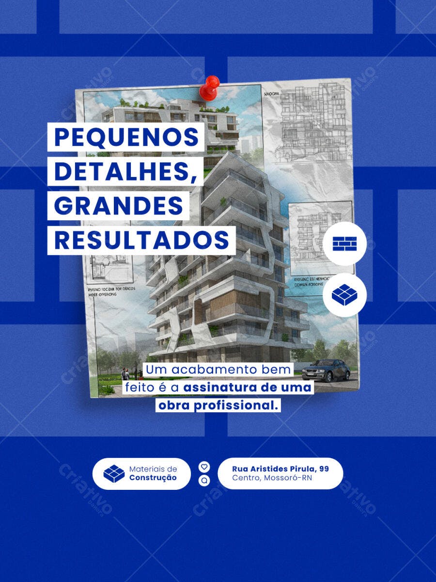Flyer para Construção Civil PSD Editável