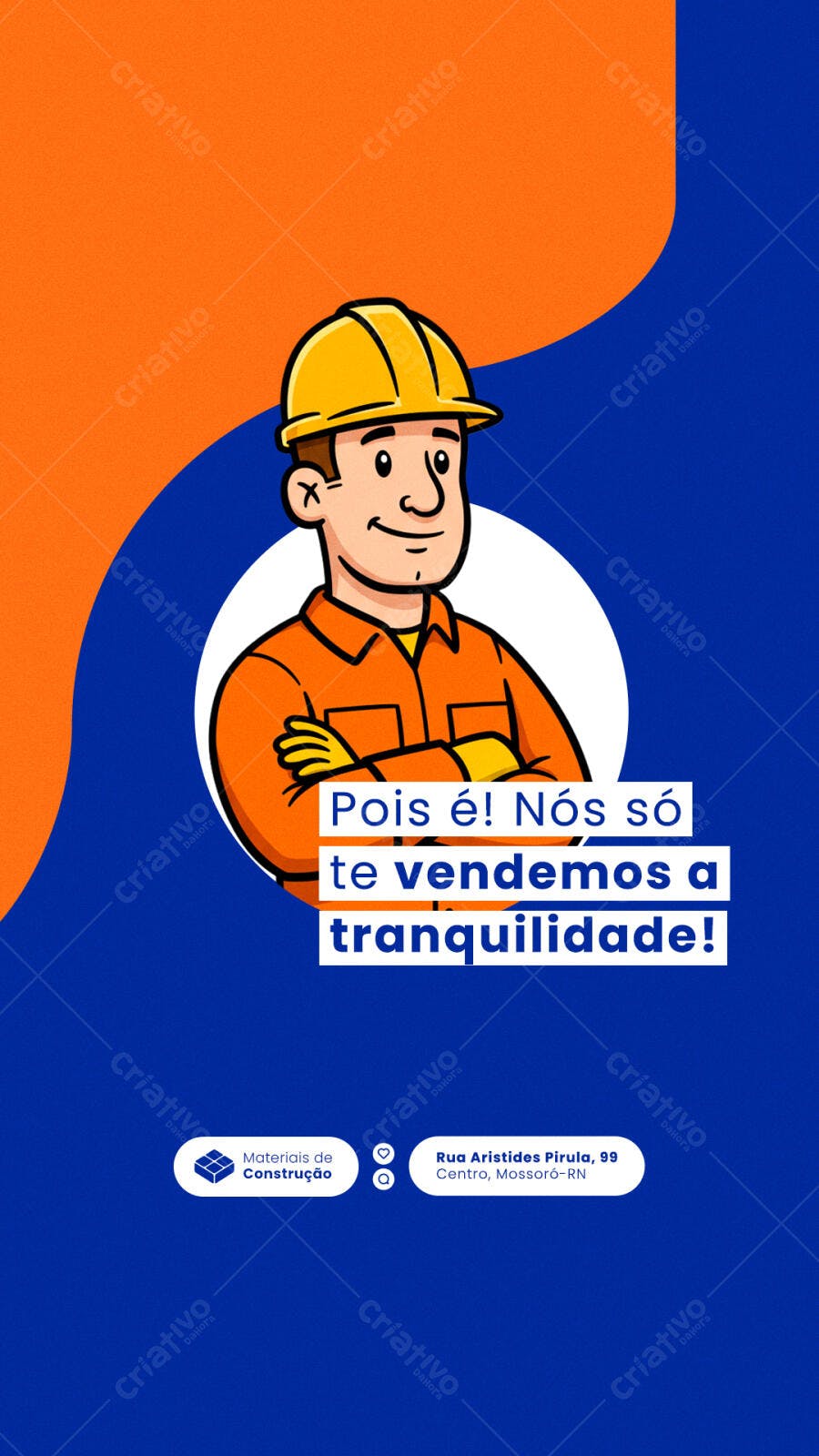 Flyer para Empresa de Construção PSD Editável