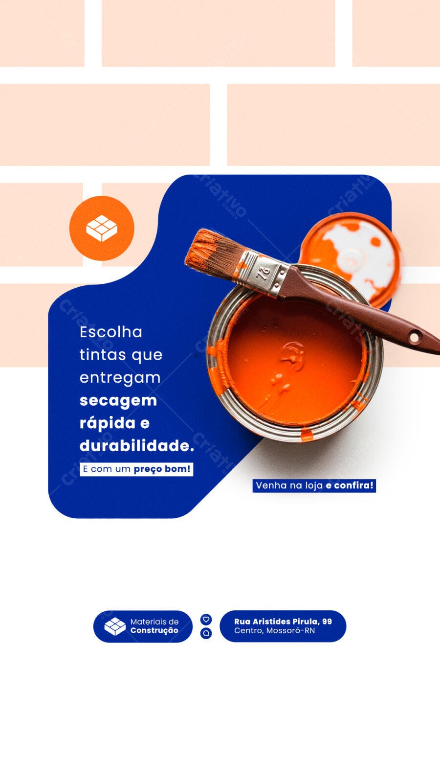 Post para Materiais de Construção PSD Editável