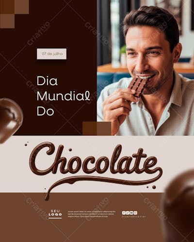 Dia Mundial do Chocolate 7 de Julho social media post (4)