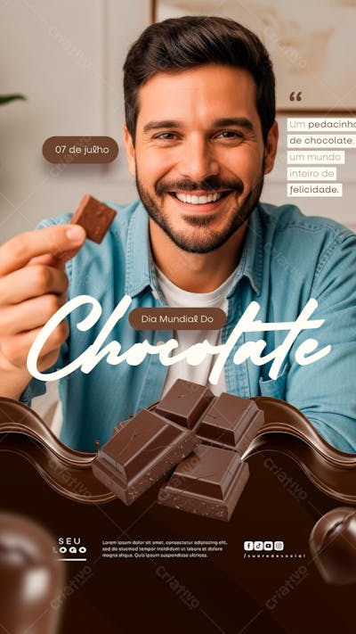 Dia Mundial do Chocolate 7 de Julho social media post (3)