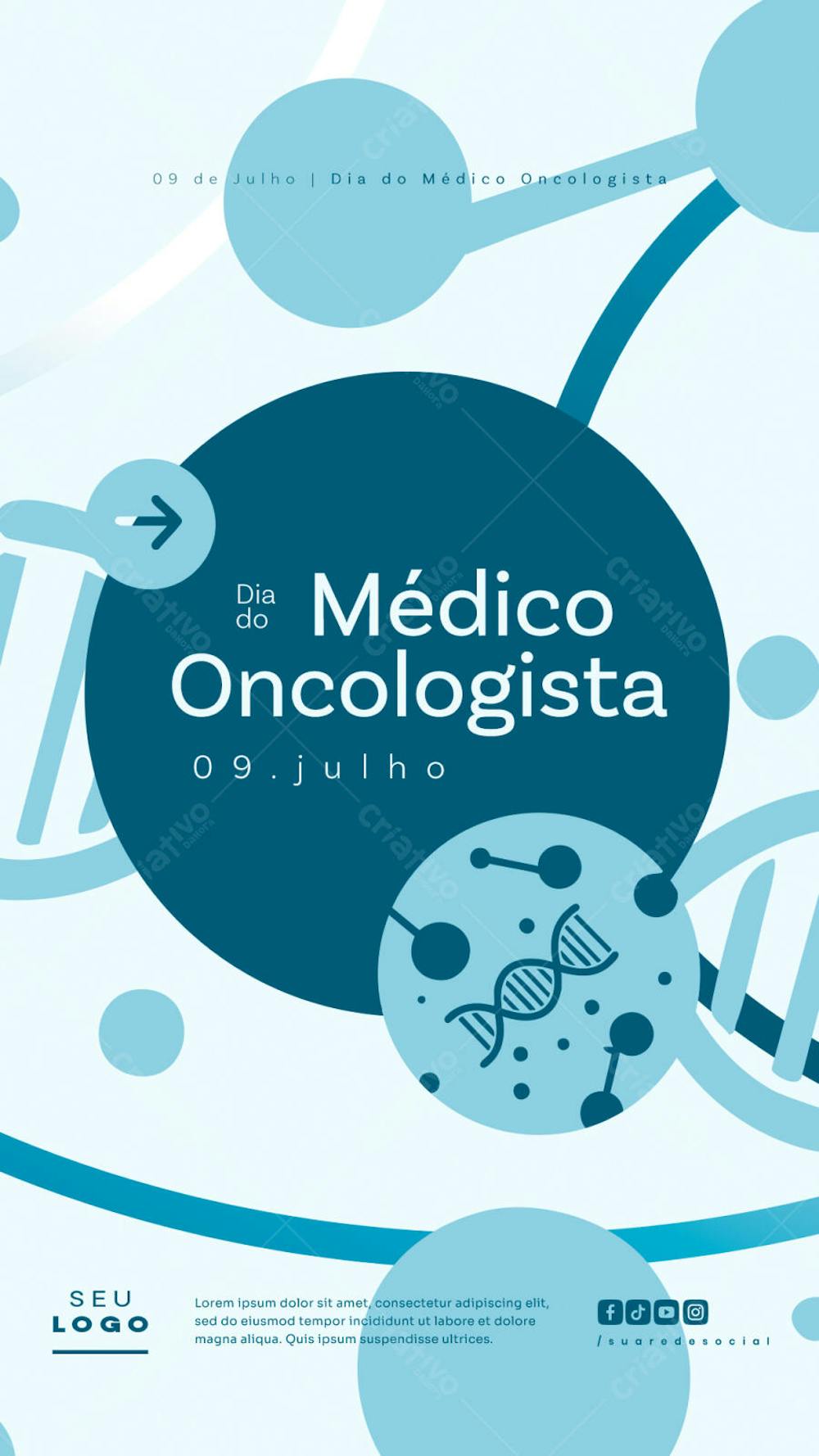 Dia do Médico Oncologista 09 de julho social media post story editável (3)
