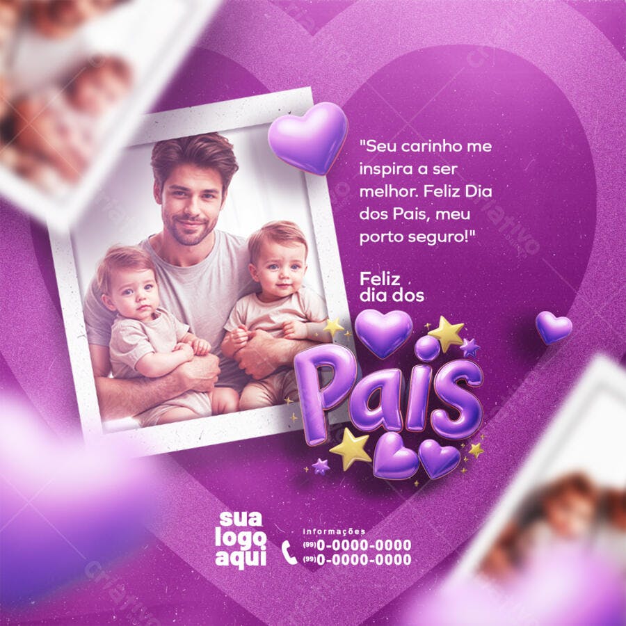 Flyer Dia dos Pais PSD Editável