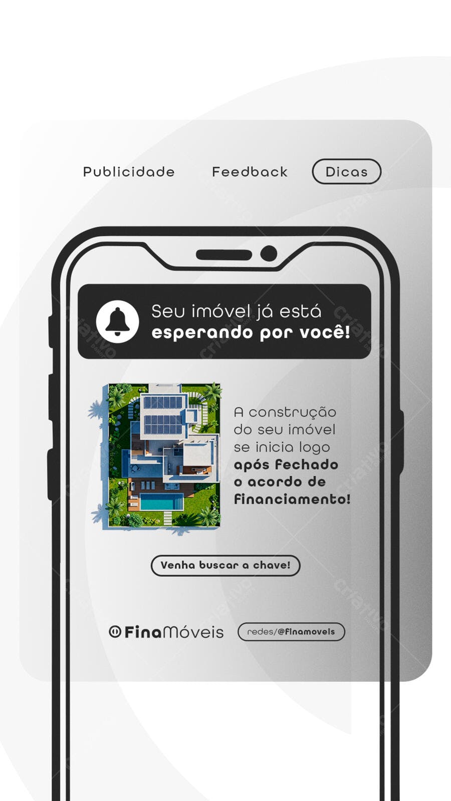 Notificação de Imóvel PSD Editável