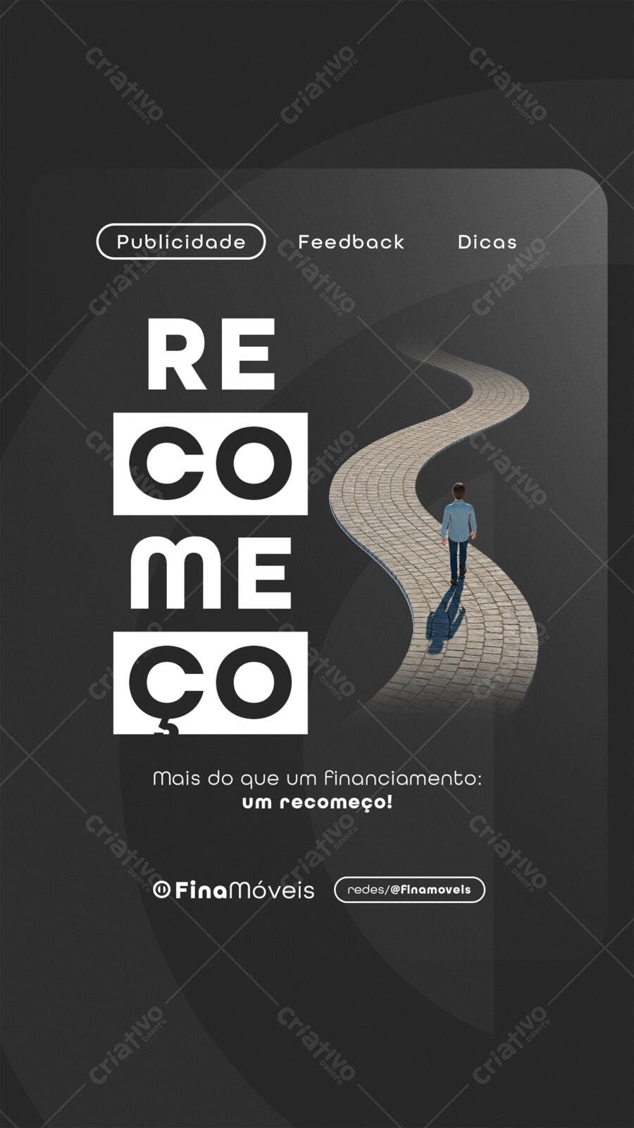 Flyer Motivação para Novo Começo PSD Editável