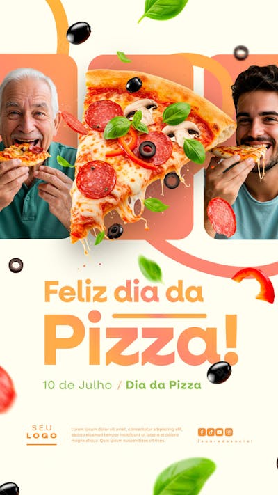 Dia da Pizza 10 de Julho Social media psd editável story (2)