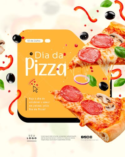 Dia da Pizza 10 de Julho Social media psd editável feed (3)
