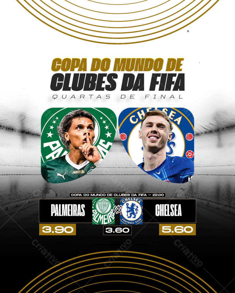 Flyer Copa do Mundo de Clubes da FIFA PSD Editável