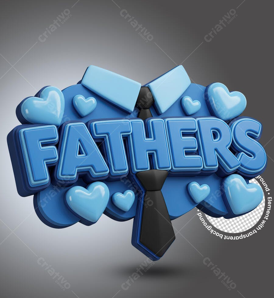 Banner Dia dos Pais PNG com fundo transparente