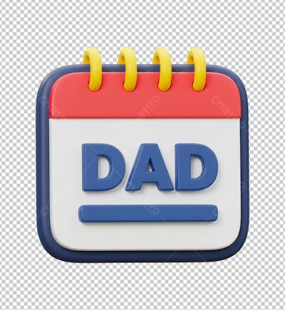 Calendário Dia dos Pais PNG