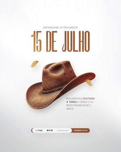 15 de Julho - Dia Nacional do Pecuarista - Flyer Social Media PSD Editável (9)