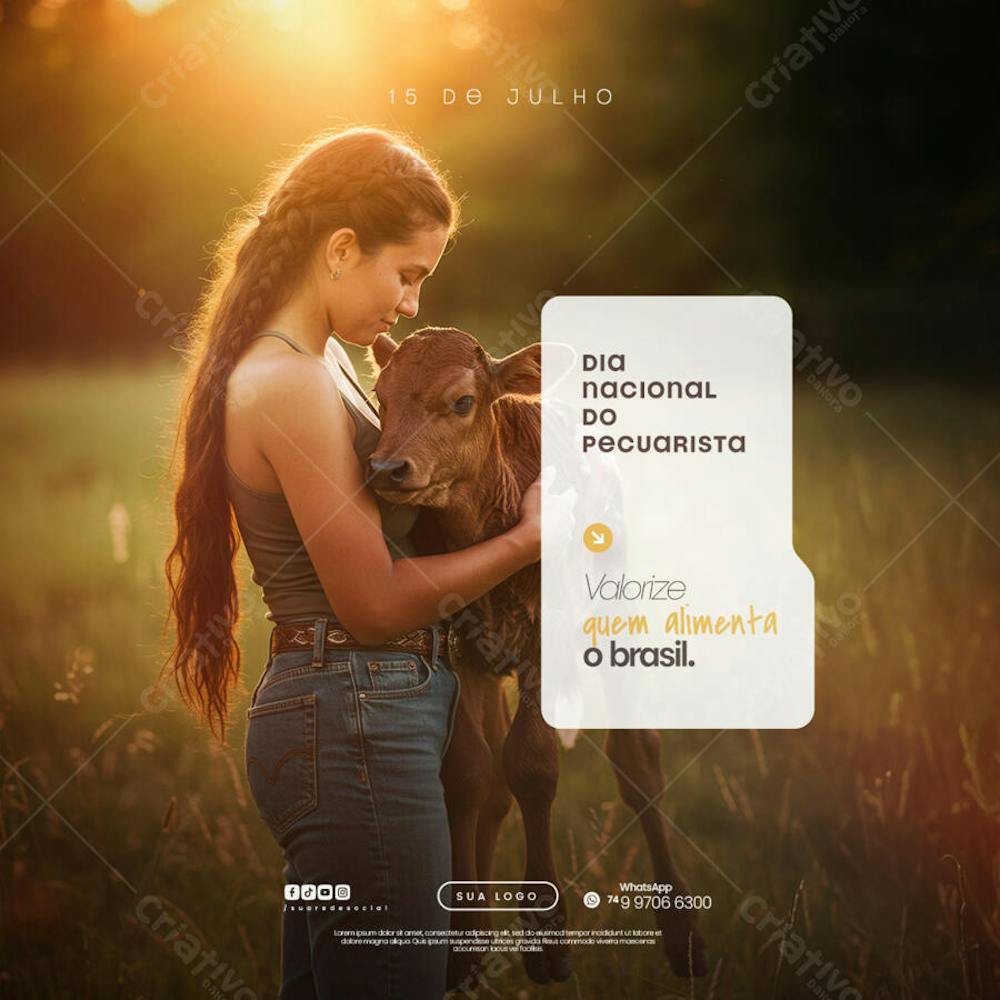15 de Julho - Dia Nacional do Pecuarista - Flyer Social Media PSD Editável (13)