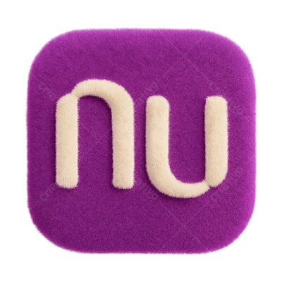 Logo NUBANK pelúcia png
