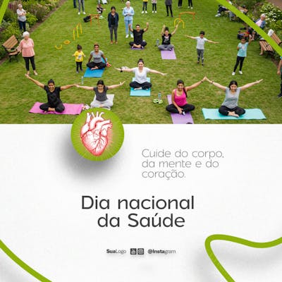 Dia nacional da saúde Flyer Social Media PSD Editável (3)