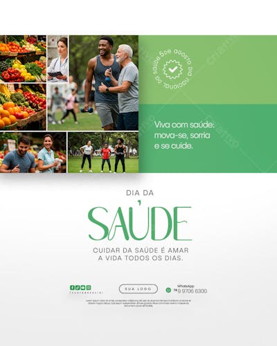 Dia nacional da saúde Flyer Social Media PSD Editável (5)