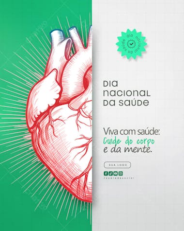 Dia nacional da saúde Flyer Social Media PSD Editável (4)