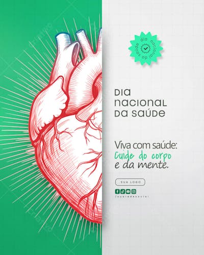 Dia nacional da saúde Flyer Social Media PSD Editável (4)