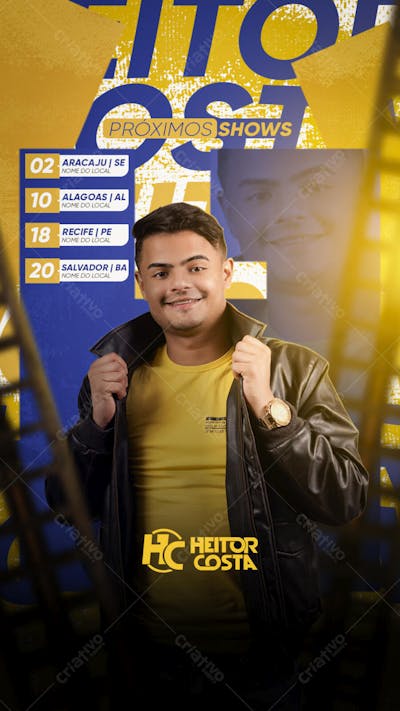 Story Próximos Shows HC