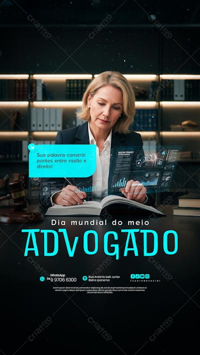 11 de Agosto - Dia do Advogado - Flyer Social Media PSD Editável (3)