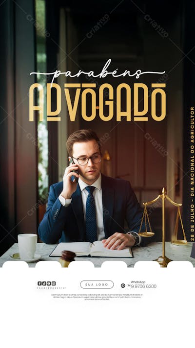 11 de Agosto - Dia do Advogado - Flyer Social Media PSD Editável (5)