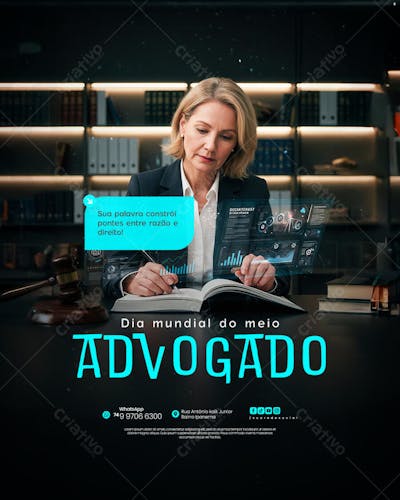 11 de Agosto - Dia do Advogado - Flyer Social Media PSD Editável (10)