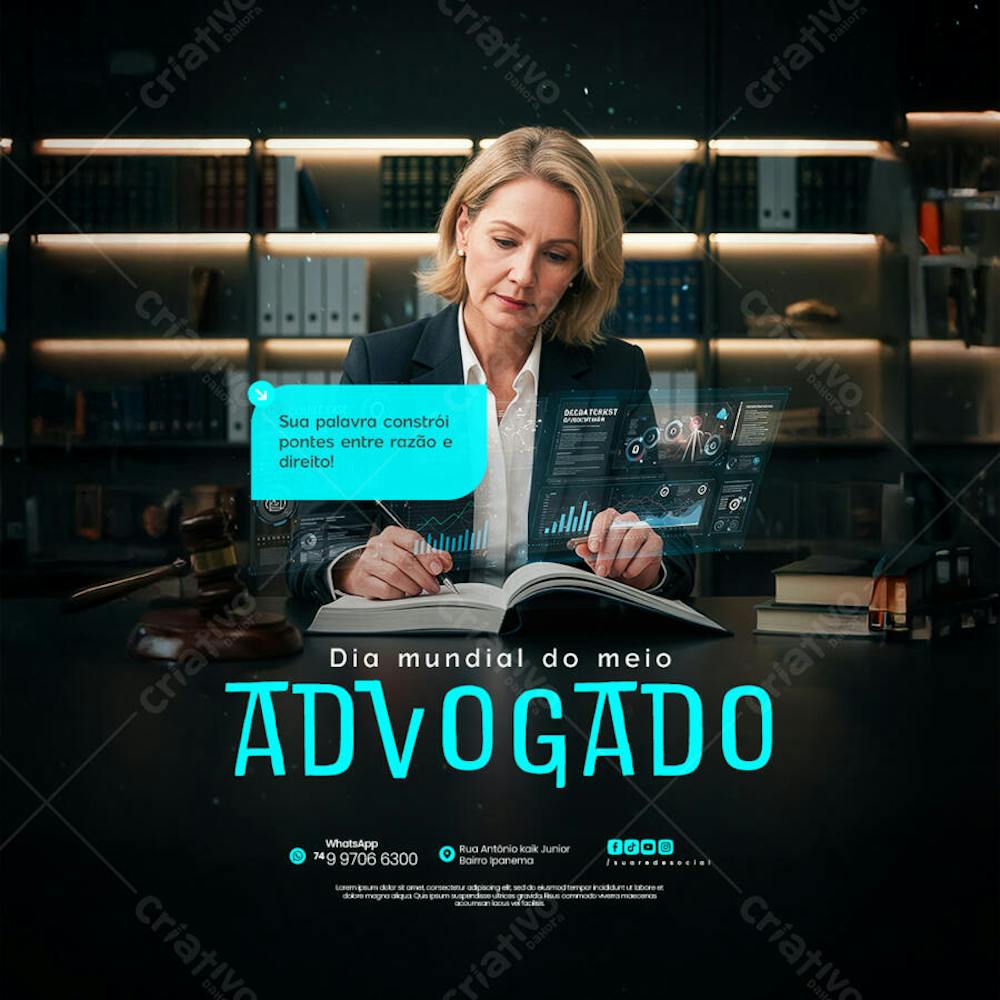 11 de Agosto - Dia do Advogado - Flyer Social Media PSD Editável (15)