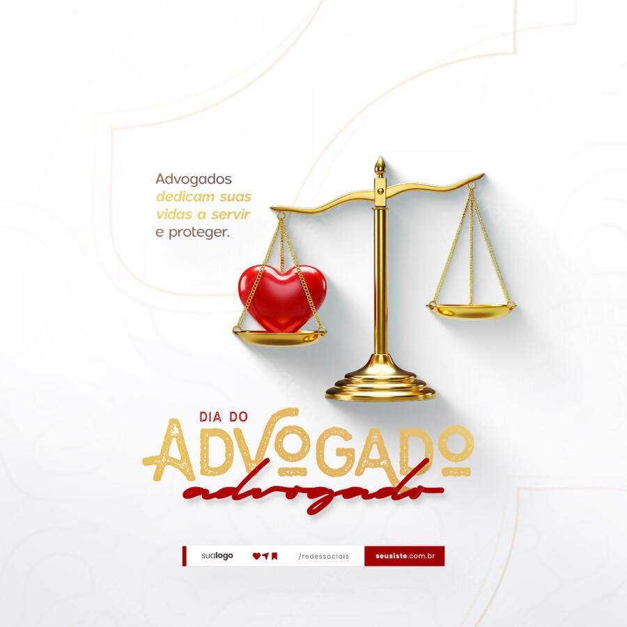 Post Dia do Advogado PSD Editável
