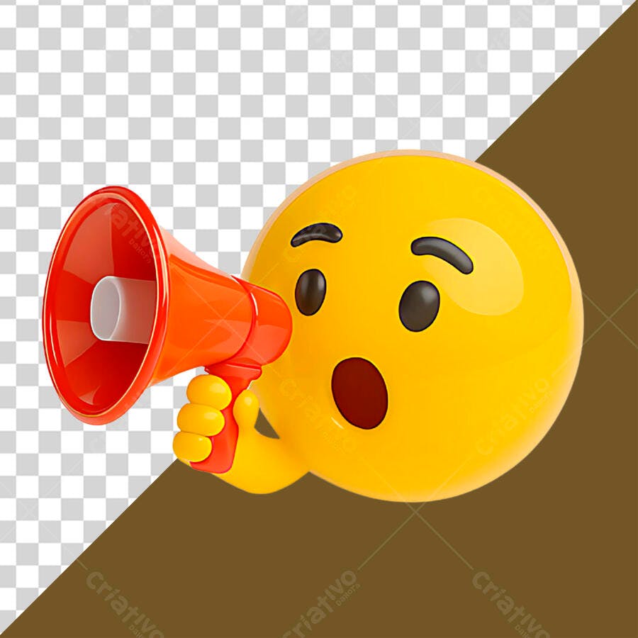 Emoji Anunciando Promoção PSD Editável