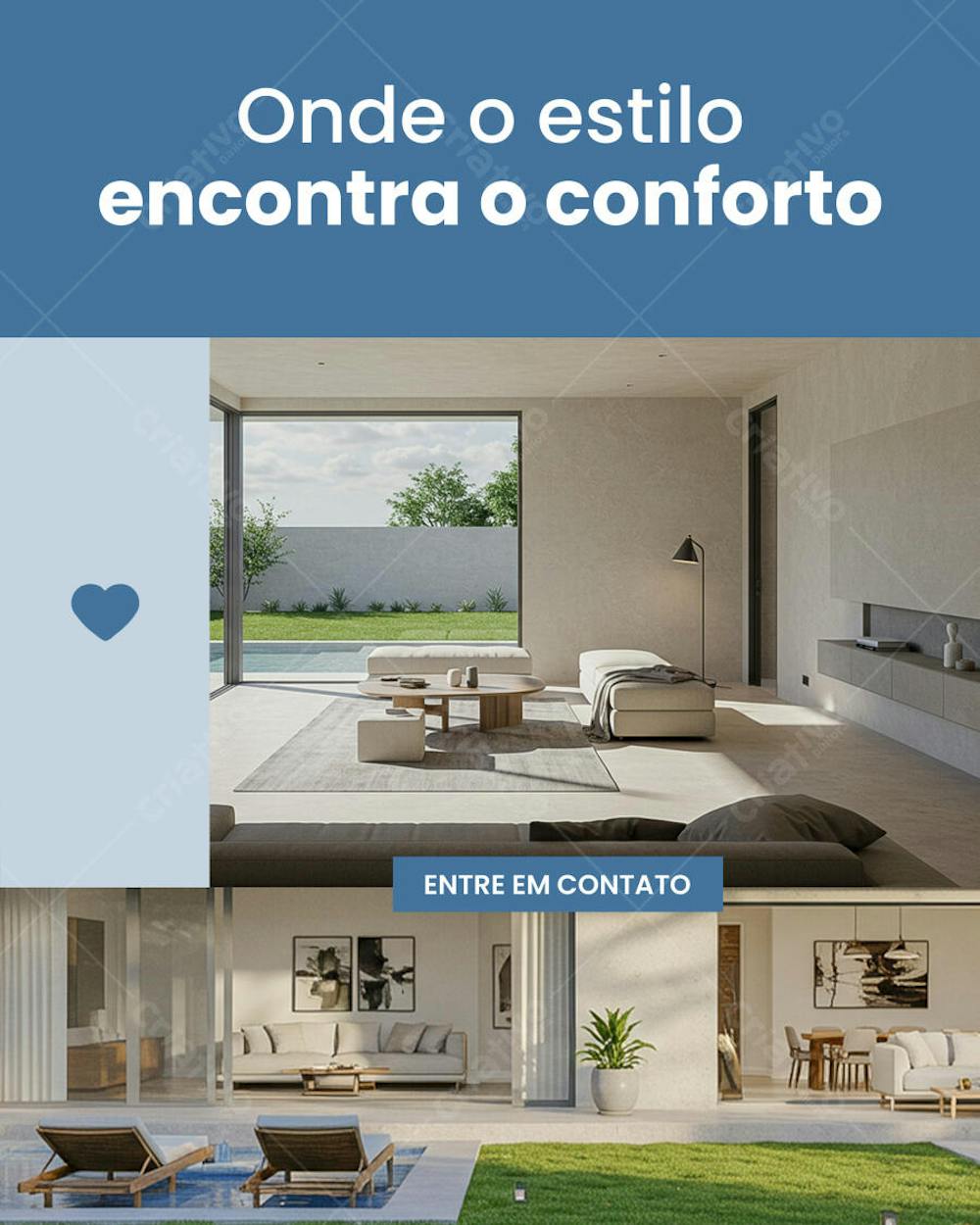 Imobiliaria Social Media PSD Editável