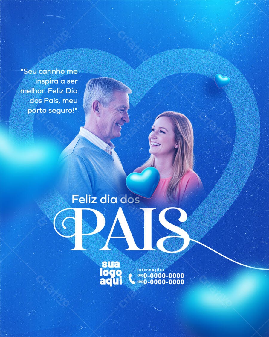 Postagem Dia dos Pais PSD Editável