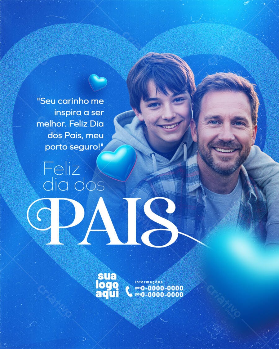 Postagem Dia dos Pais PSD Editável