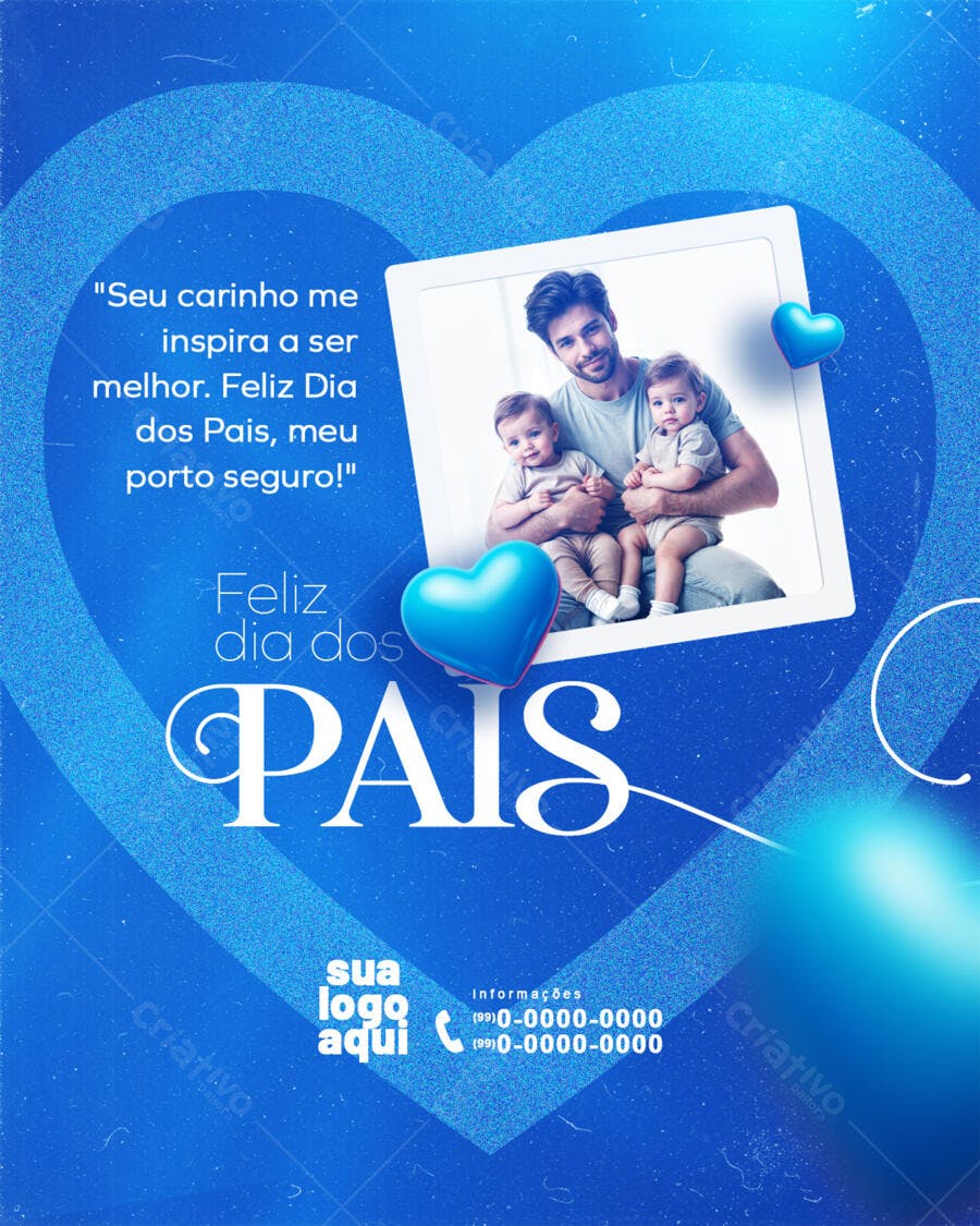 Flyer Dia dos Pais PSD Editável