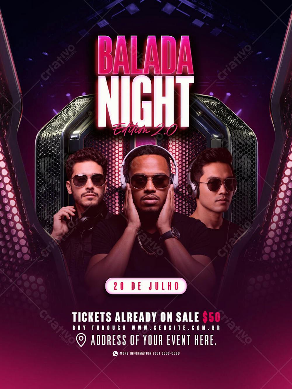 Flyer Balada Night Feed
