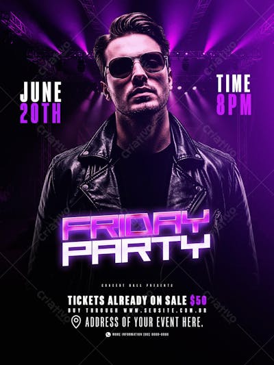 Flyer Friday Party Feed