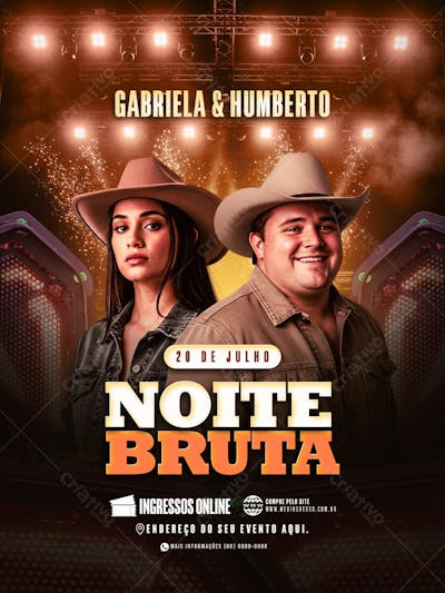 Flyer Noite Bruta Feed