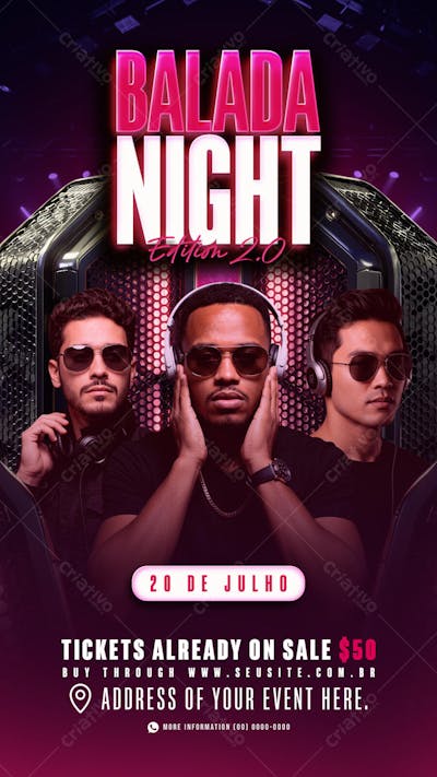 Flyer Balada Night Story