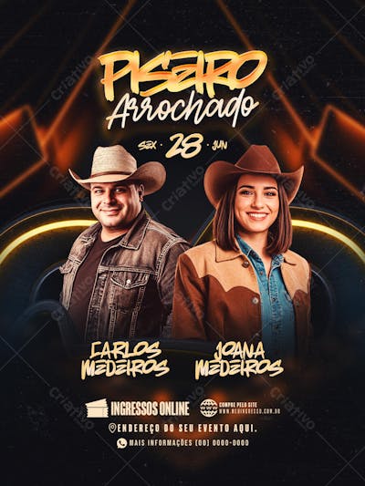 Flyer Piseiro Arrochado Feed