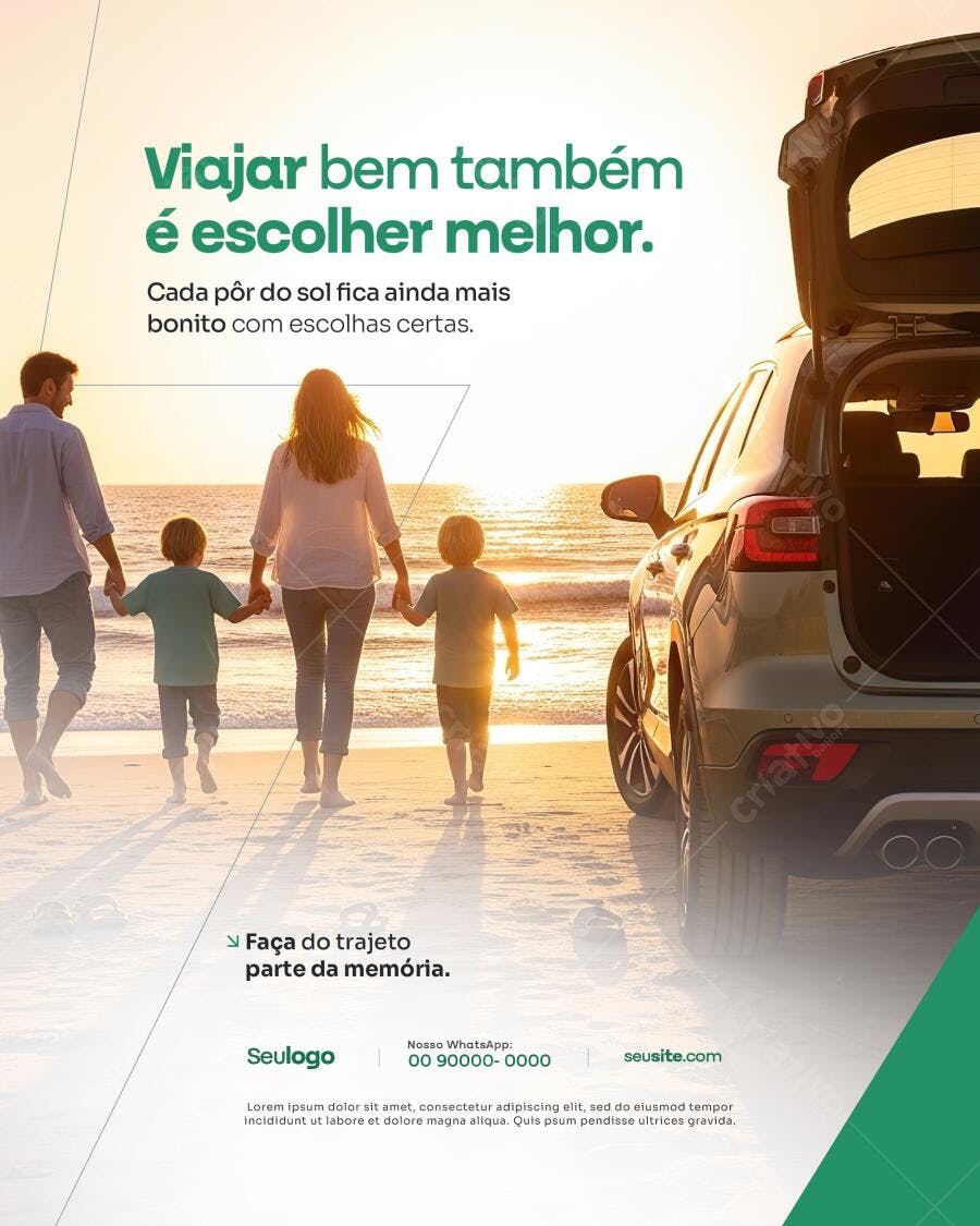 Banner Família Verão PSD Editável