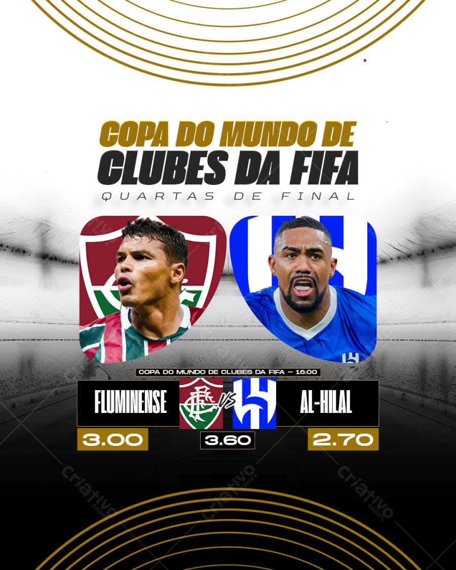 Flyer Copa do Mundo de Clubes da FIFA PSD Editável