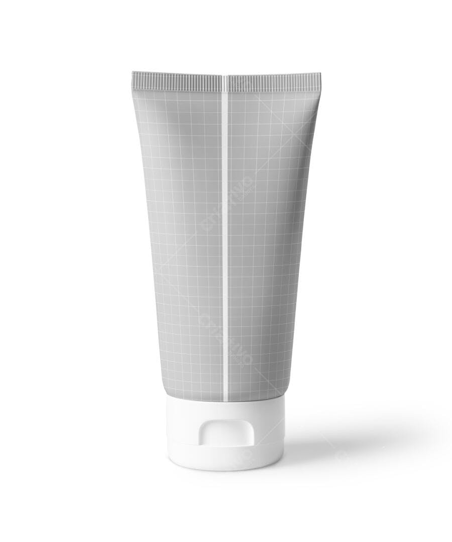 Mockup de Embalagem de Creme Cinza Claro