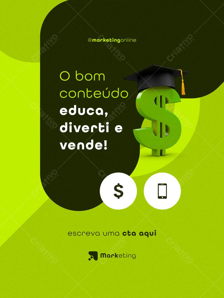 Postagem de Mídias Sociais para Marketing PSD Editável